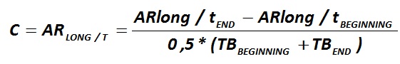 The indicator C is calculated by the formula [Alexander Shemetev]