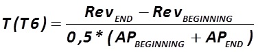 The indicator  (6) is calculated by the formula  [Alexander Shemetev]