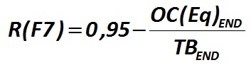 The indicator R (F7) is calculated by the formula [Alexander Shemetev]