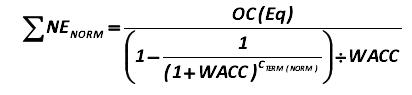 The value of this income (?NE) for a single  company would be calculated by the formula developed by the author:  [Alexander Shemetev]