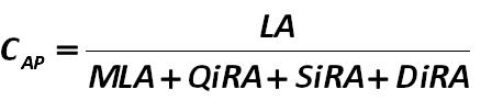 Along with these factors, it is necessary to calculate the proportion of each asset  in the company property (Cap) for the financial analysis, which can be calculated  using the formula developed by the author of this paper:  [Alexander Shemetev]
