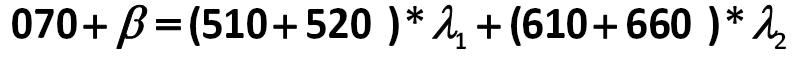 It is also possible to construct a linear expectation value of  , which is  equal to:  [Alexander Shemetev]