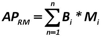 This is how the average probability of return in the market calculation looks like  (APRM):  [Karl Pearson]